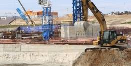 Concreting of the foundation of the reactor building of power unit No. 4 has been completed at Leningrad NPP-2
