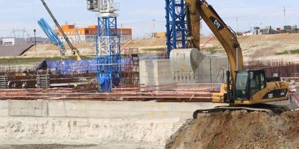 На Ленінградскай АЭС-2 завяршыліся работы па бетанаванні падмурка будынка рэактара энергаблока № 4