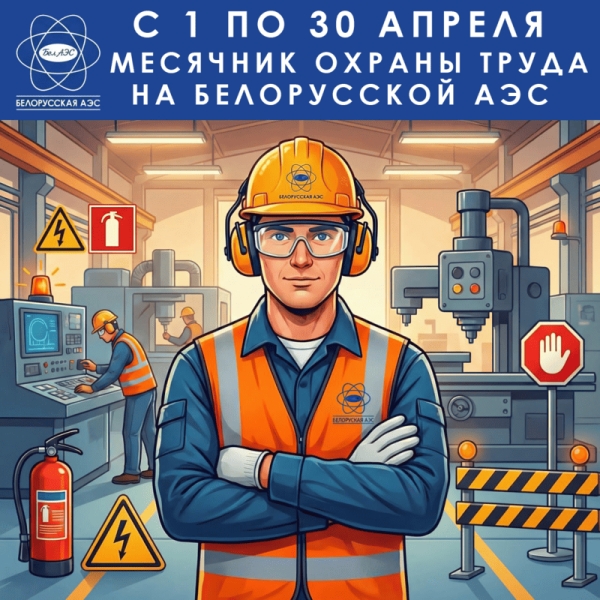 На Белорусской АЭС стартовал Месячник по охране труда